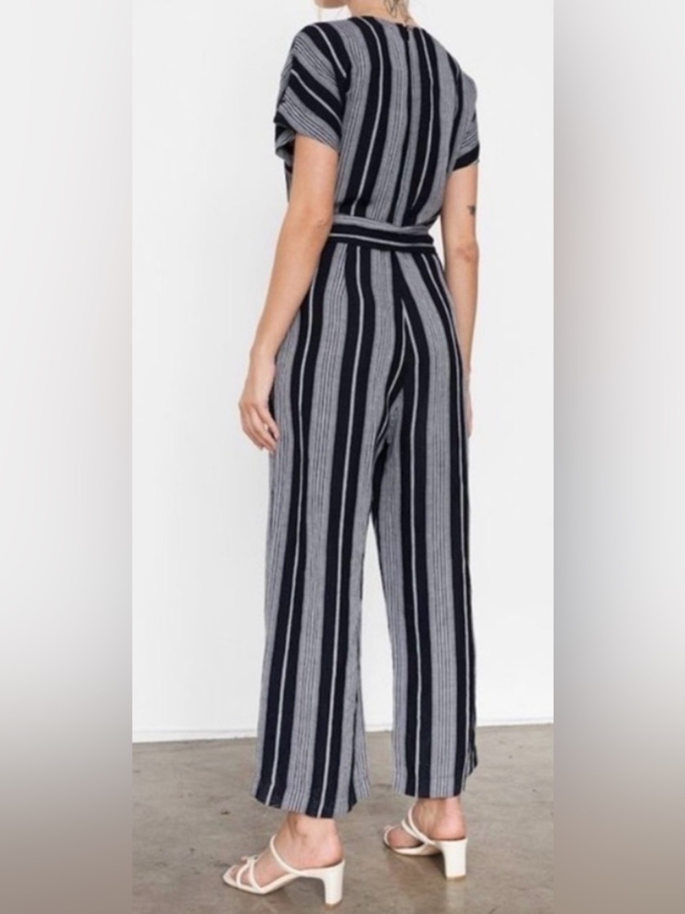 Rails Angela Mediterranean Stripe Navy Jumpsuit - Picture 9 of 11